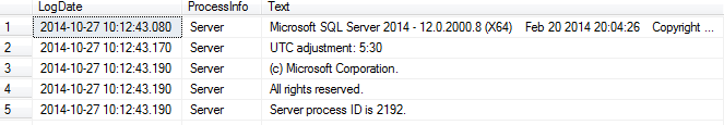 SQL Server - How to read the SQL Server log files using TSQL